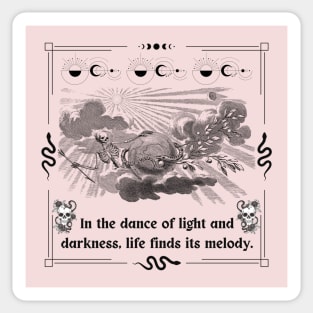 Dance of Life and Shadow Sticker